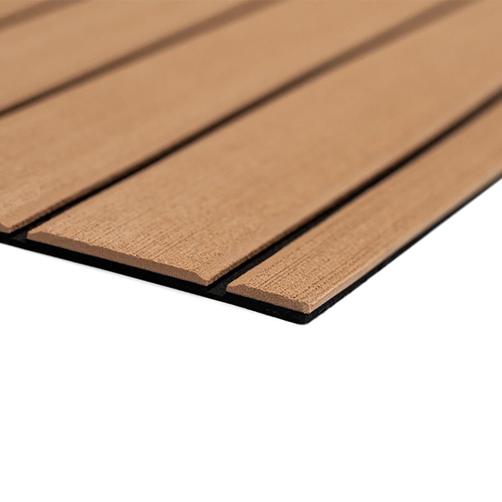 SeaDek 40" x 80" 6mm Teak Full Sheet - Brushed Texture - Mocha/Black