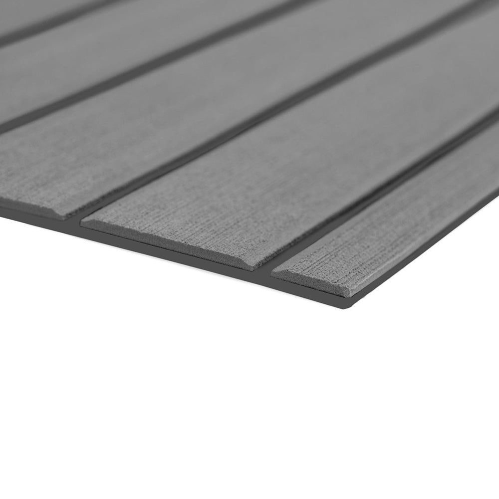 SeaDek 40" x 80" 6mm Teak Full Sheet - Brushed Texture - Storm Grey/Dark Grey