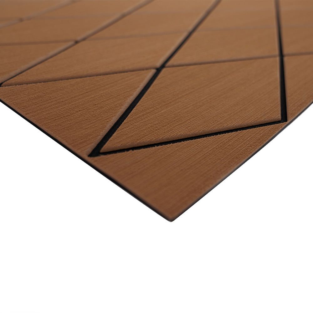 SeaDek 40" x 80" 6mm Two Color Diamond Full Sheet - Brushed Texture - Brown/Black