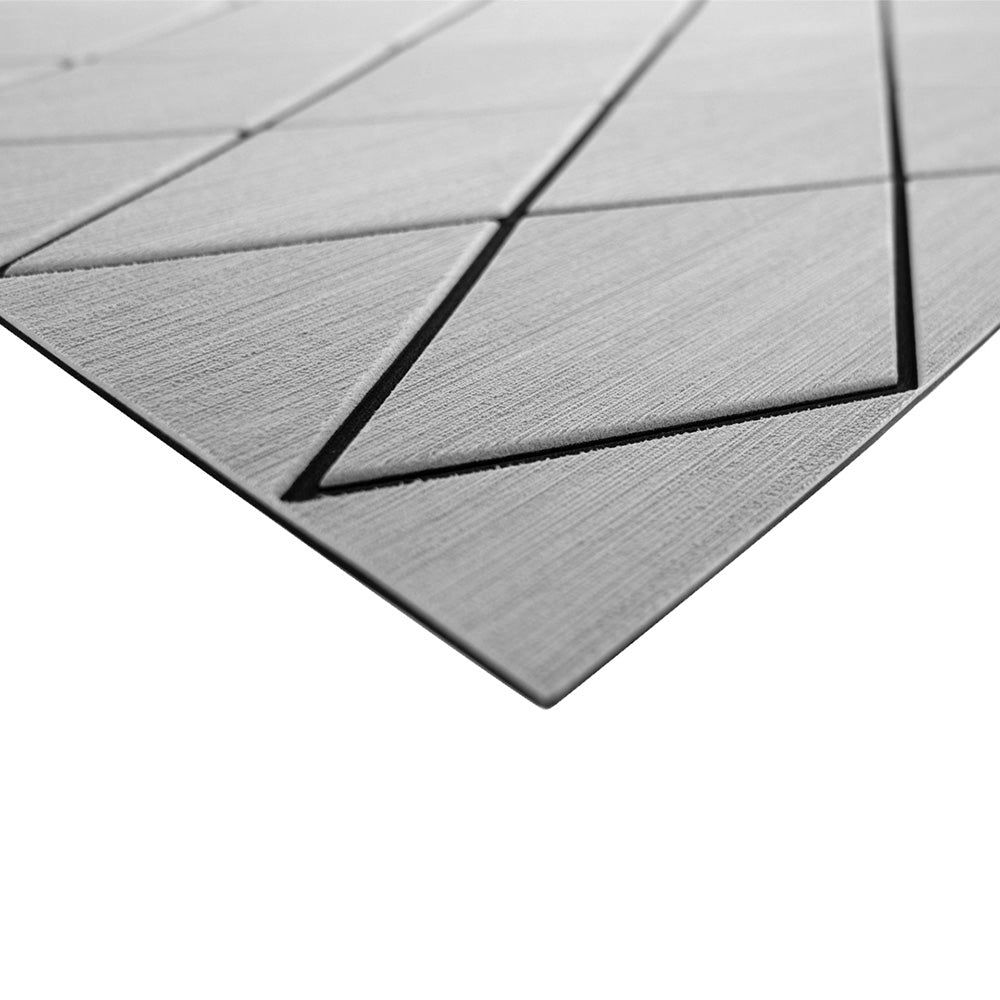 SeaDek 40" x 80" 6mm Two Color Diamond Full Sheet - Brushed Texture - Storm Grey/Black