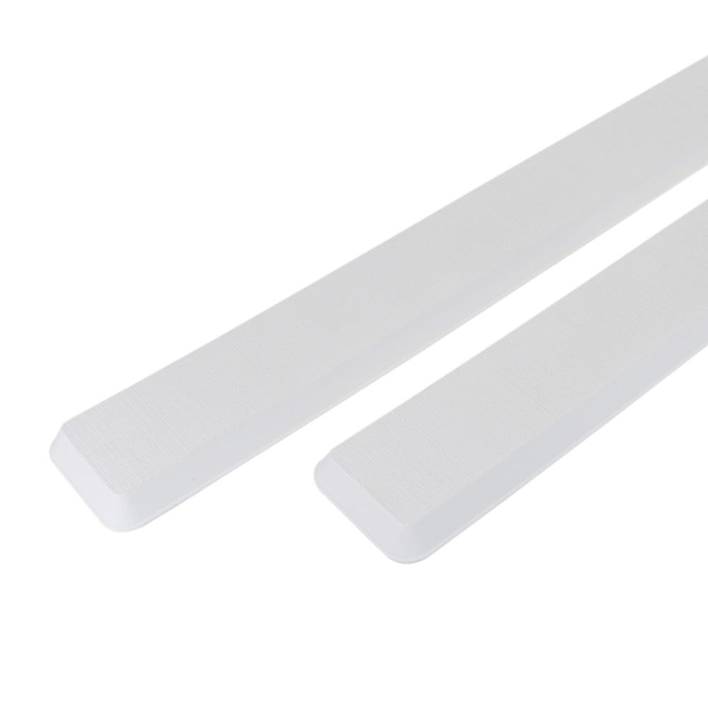 SeaDek Cockpit Coaming Bolster Set (2) - 4" x 39" 20mm Thick - White w/Brushed Texture