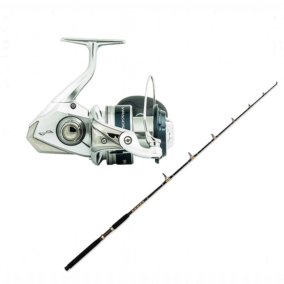 Shimano SARAGOSA SW A 20000PG with CHAOS SPC 20-40 7FT Gold Combo