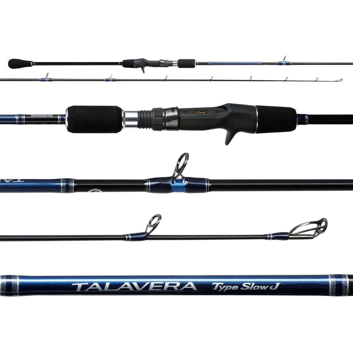 Shimano Talavera Type J TTSJC66M Slow Pitch Jigging Casting Rod (6'6", 1pc., 40lb. Max, Medium)
