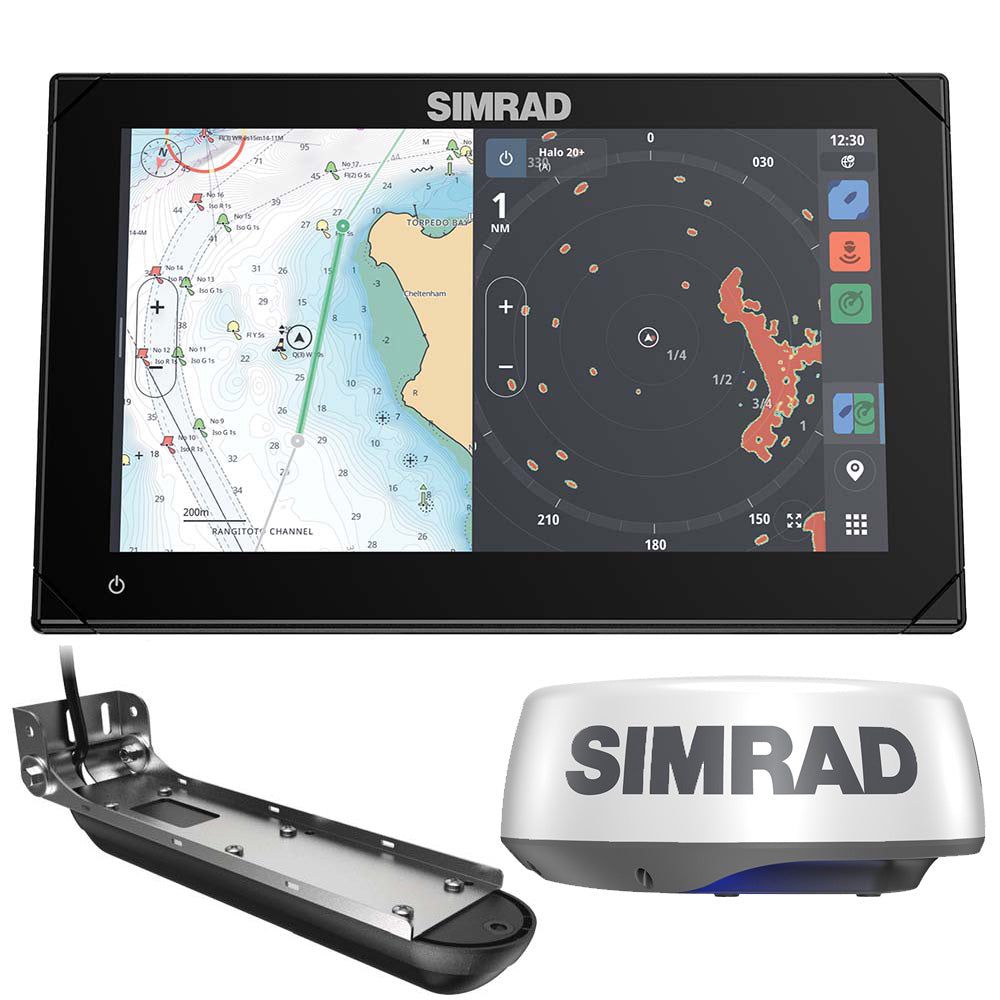 Simrad NSX 3009 Radar Bundle - HALO20+ Radar Dome w/Active Imaging 3-in-1 Transducer
