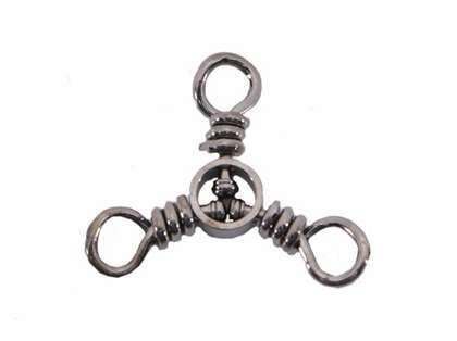 Spro STWB-1/0-3 3 Way Swivel - 115lb., Size 1/0 - Black (3 Pack)