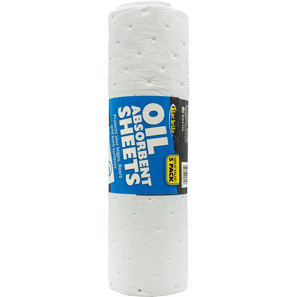 Star brite High-Efficiency Oil Absorbent Sheets - 5-Pack