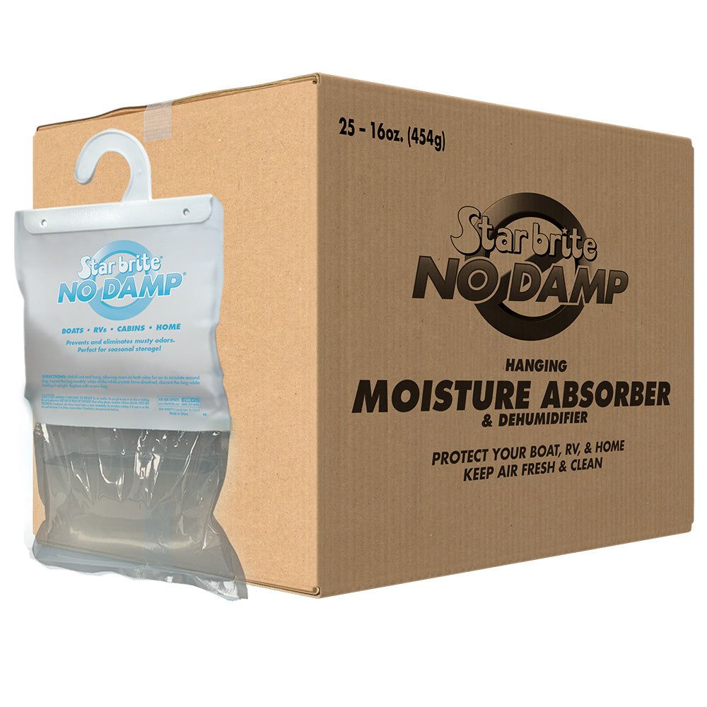 Star brite No Damp Moisture Absorber & Dehumidifier Hanging Bag - 16 oz 25 Pack