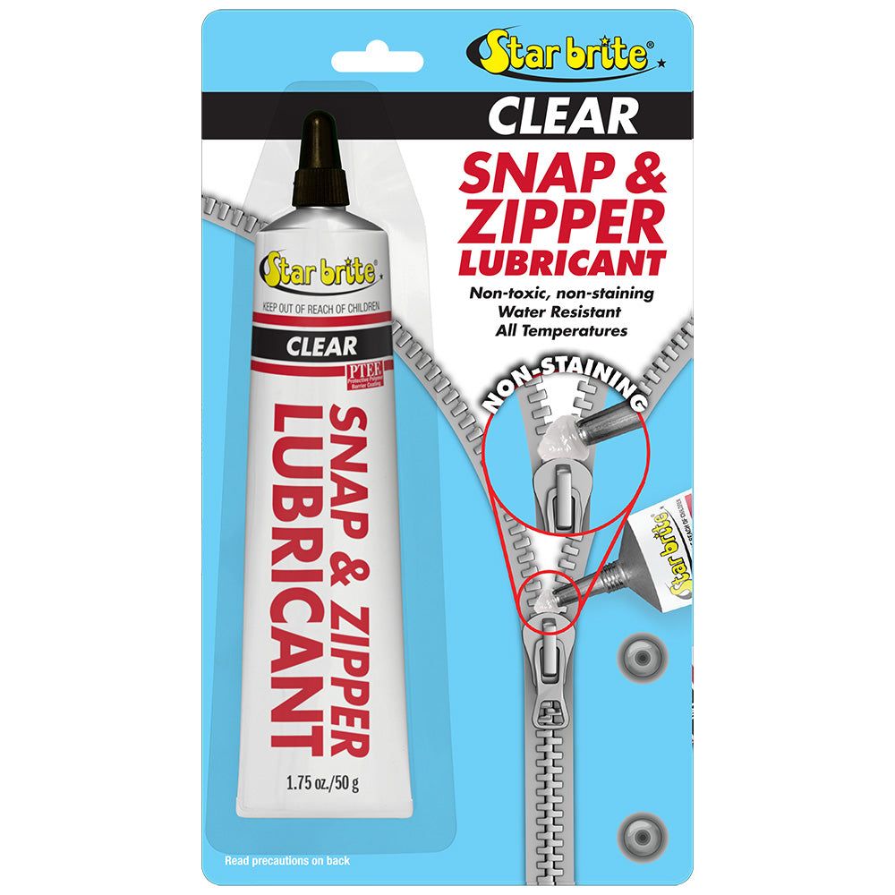 Star Brite Snap and Zipper Lubricant - Clear, Multi-Use - 1.75 oz