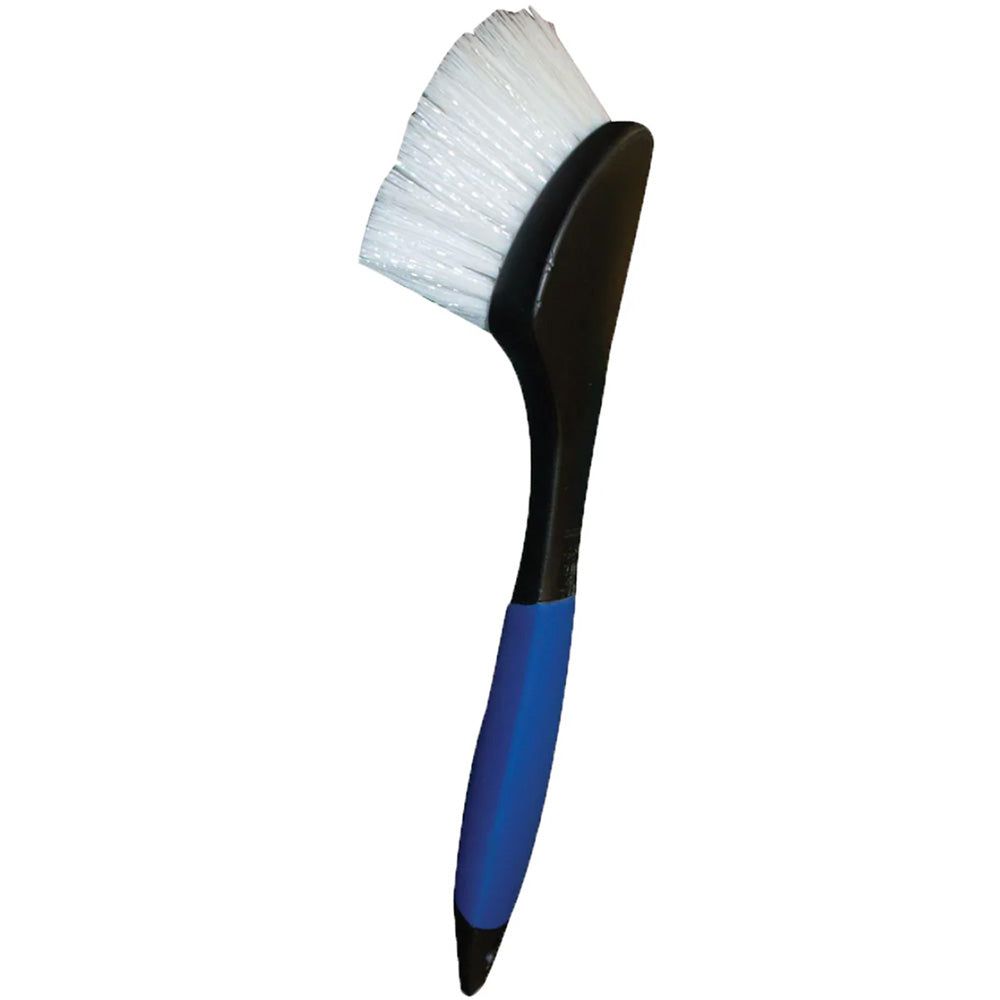 Star Brite Stiff Deck Brush w/Long Handle - Heavy-Duty Marine Scrubber