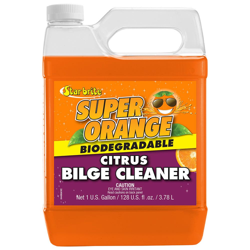 Star Brite Super Orange Citrus Bilge Cleaner - Emulsifies Oil, Fuel - 1 Gallon