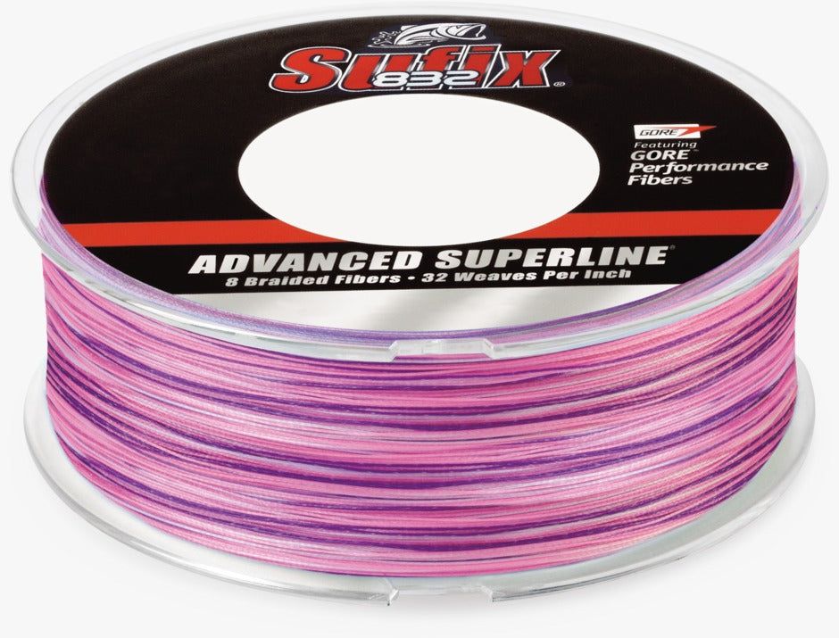 Sufix 660-030SR 832 Advanced Superline, 30 lb Test, 600 Yard Spool, Sunrise (HN)