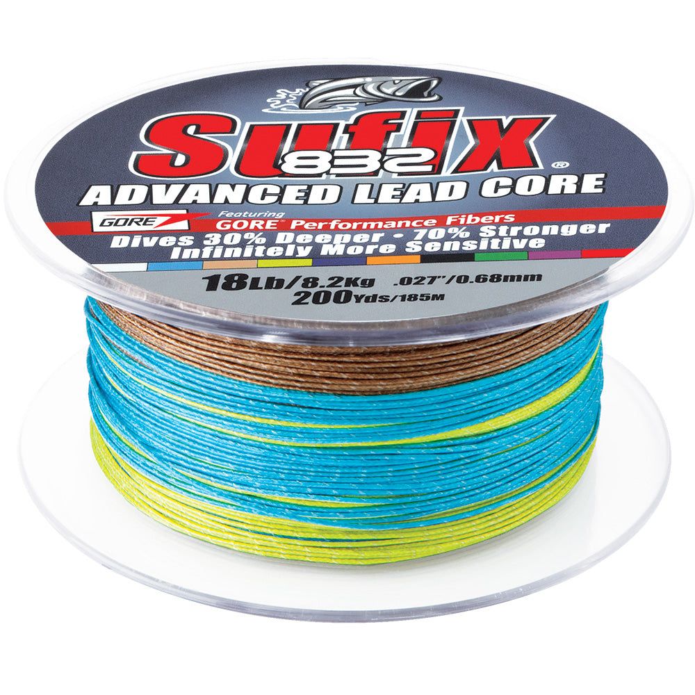 Sufix 832 Advanced Lead Core 18lb 10-Color Metered 200yds