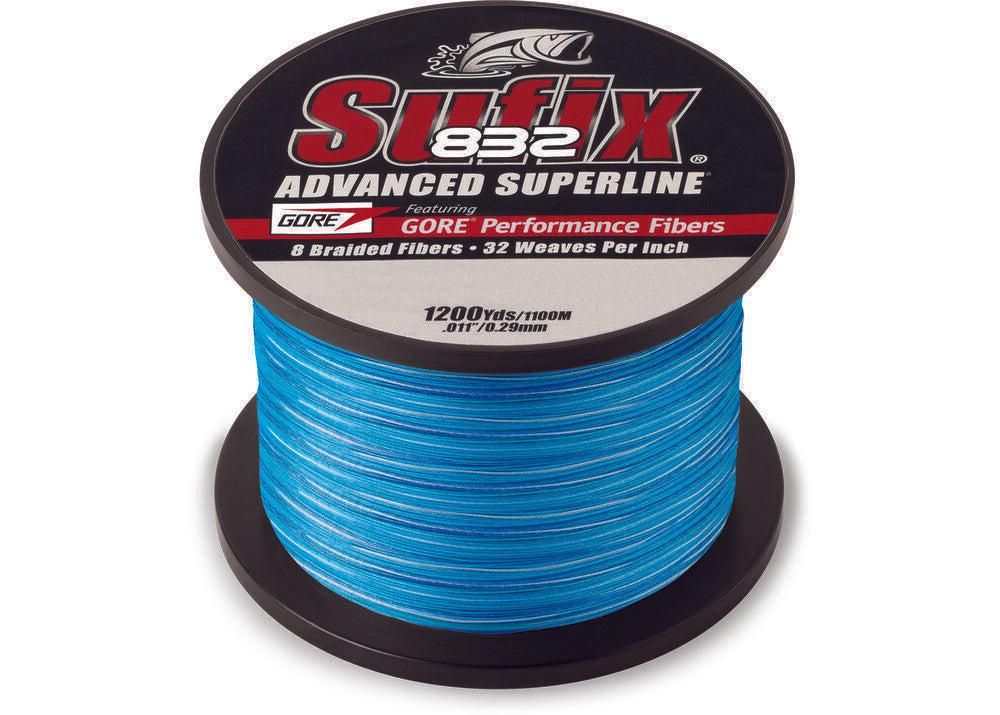 Sufix 832 660-365CC Advanced Superline Braid (65lb., 1200yds.) - Coastal Camo