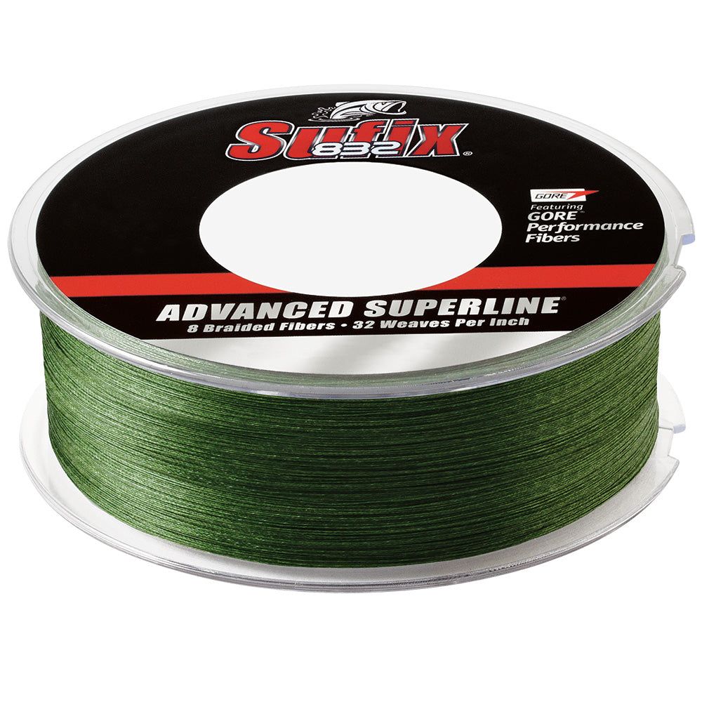 Sufix 832 Braid 80lb Low-Vis Green 600 yds