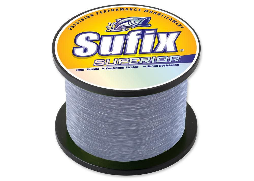 Sufix Superior 634-110 1/4lb. Monofilament Spool (10lb., 1495yds.) - Smoke Blue