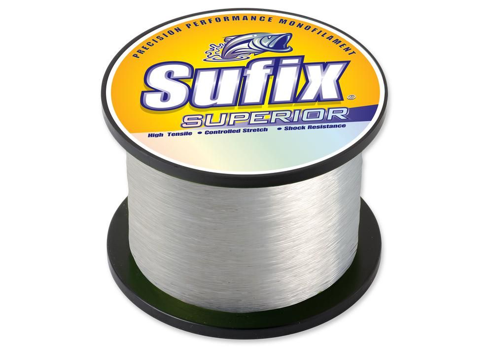 Sufix Superior 648-080 4.4lb. Monofilament Spool (80lb., 2890yds.) - Clear
