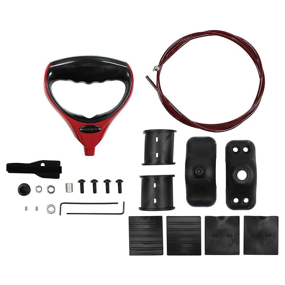 T-H Marine G-Force Trolling Motor Handle Cable with Trolling Motor Clamp - Red
