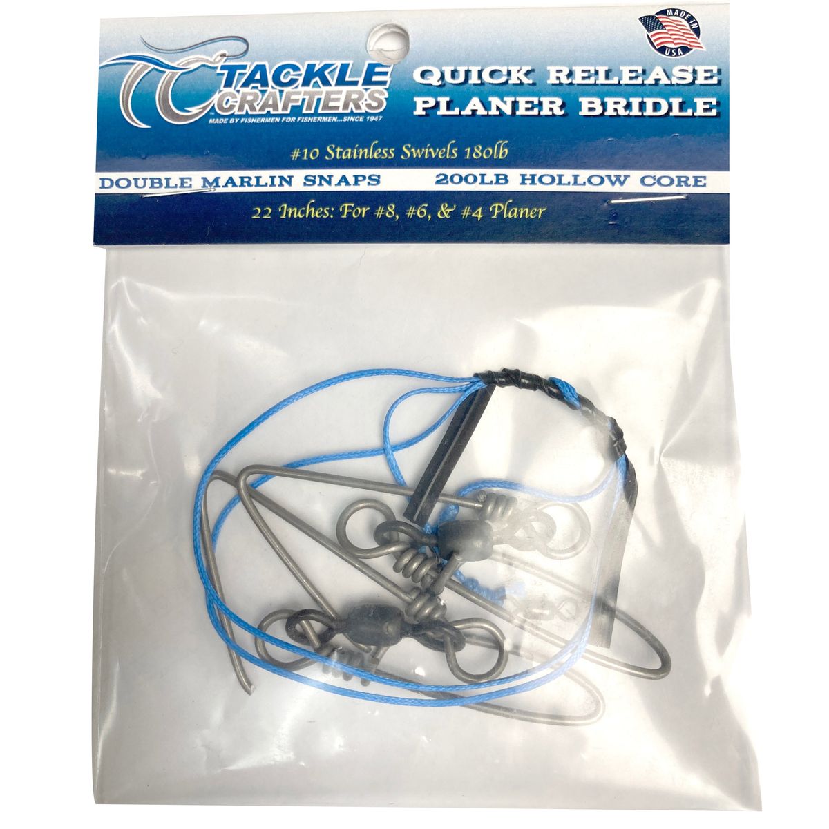 TACKLE CRAFTERS Planer Bridle w/ Double Snaps