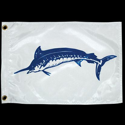 TAYLOR MADE Blue Marlin Release Flag 12" x 18"
