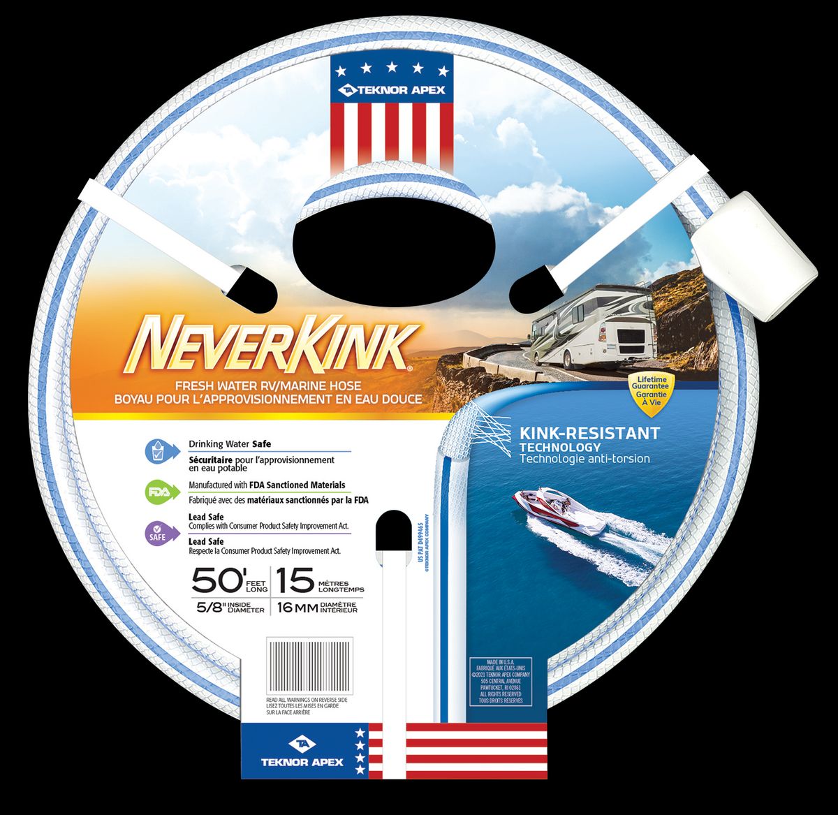 Teknor Apex NeverKink RV / Marine Water Hose