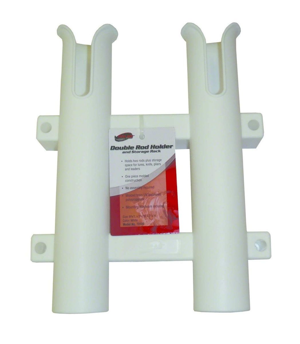 Fish-On Double Rod Holder White