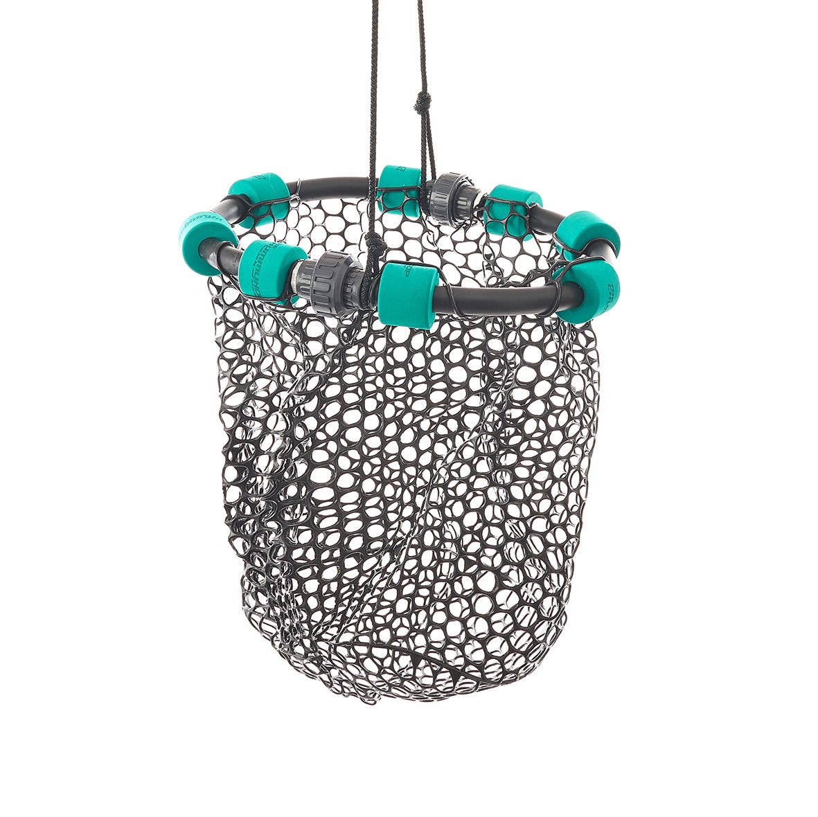 The ChummyHoop Mini CHM5370T Collapsible Rubber Chum Hoop (for use with 7lb. Blocks of Chum) - Teal