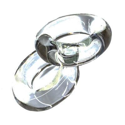 Tigress Glass Outrigger Rings - Pair