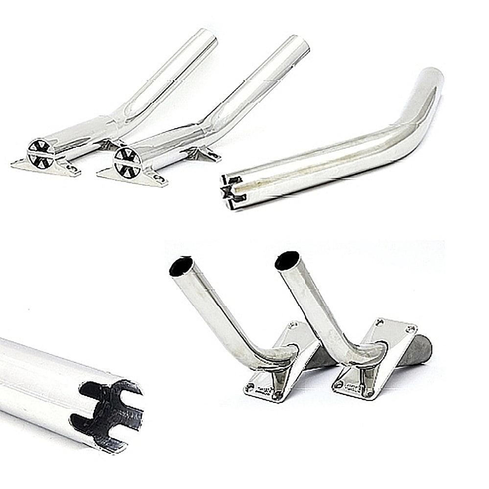 Tigress 1 1/8" ID Cut Bast Stainless Steel Outrigger Tube Replacement