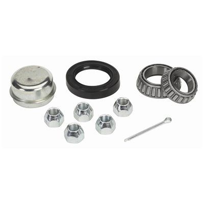 Tough Guy 4 Stud Hub Kit - 1250# - 1 Inch Bearings - 4 Lug Nuts