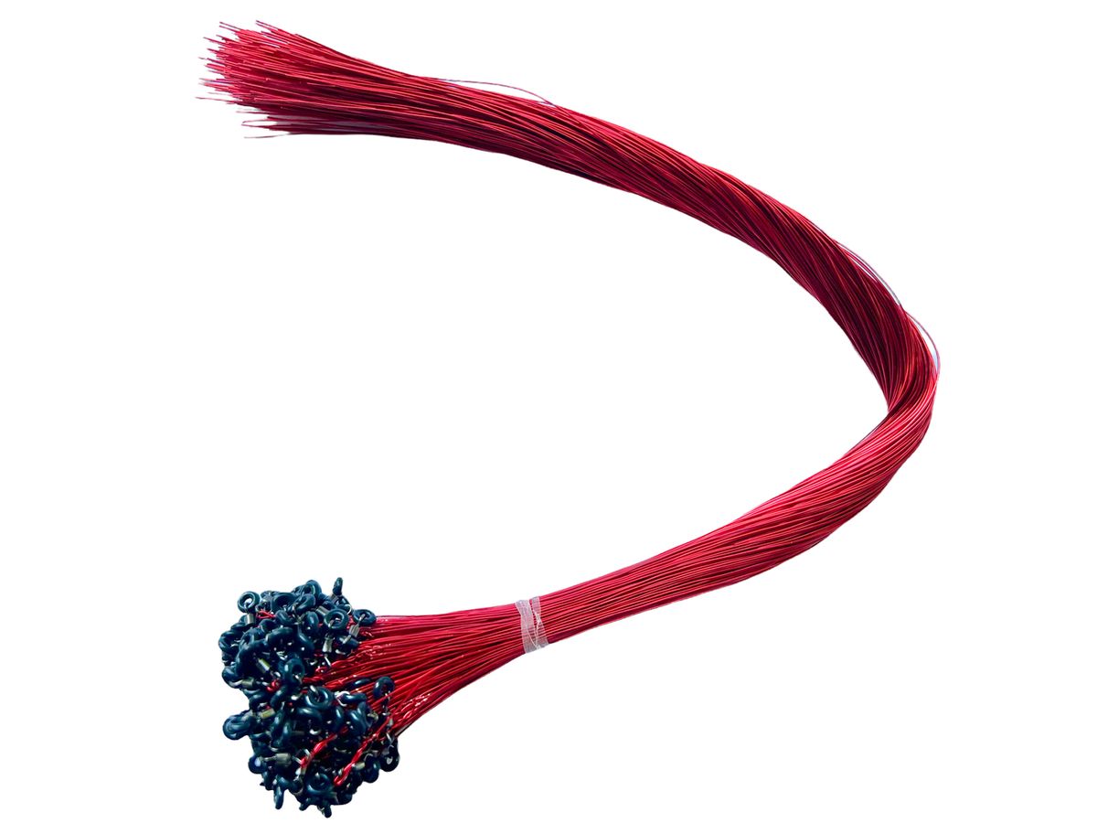 Turner Tackle PreTwisted Red Coated Copper Wire Ringer Size 2
