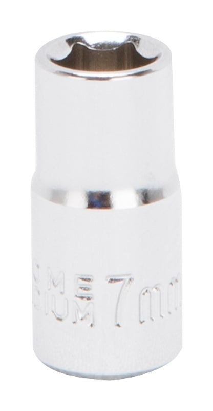 Vulcan Drive Standard Socket Metric 1/4" Drive 6-Point Chrome Vanadium Steel Chrome