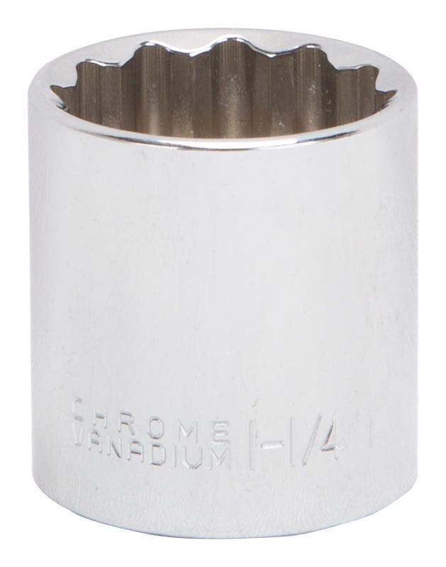 Vulcan Drive Standard Socket SAE 1/2" Drive 12-Point Chrome Vanadium Steel Chrome