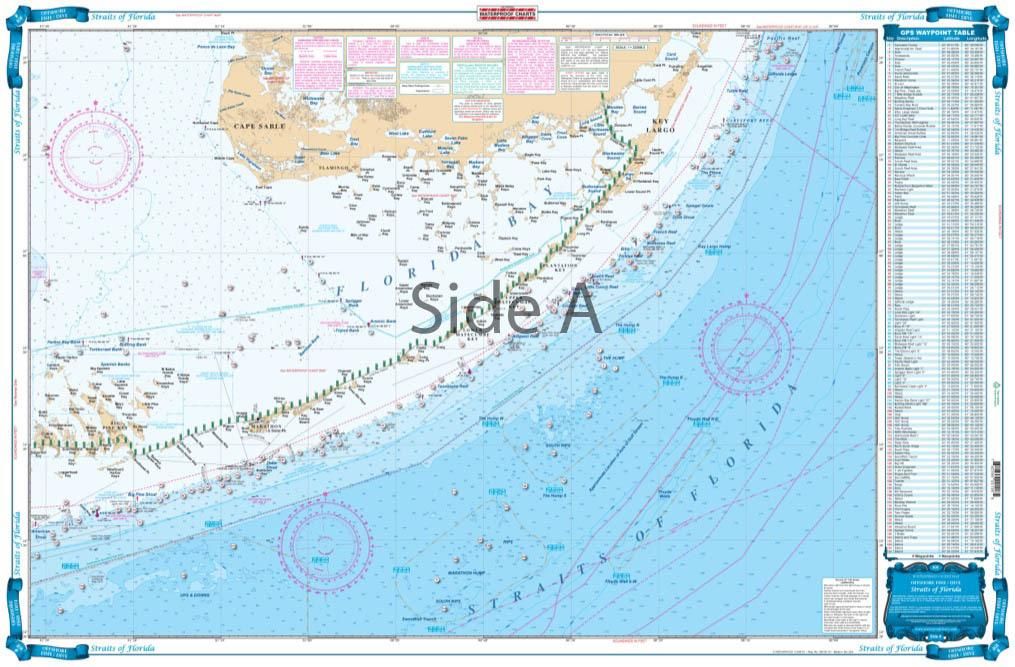 Waterproof Charts 10F Straits of Florida Fish and Dive