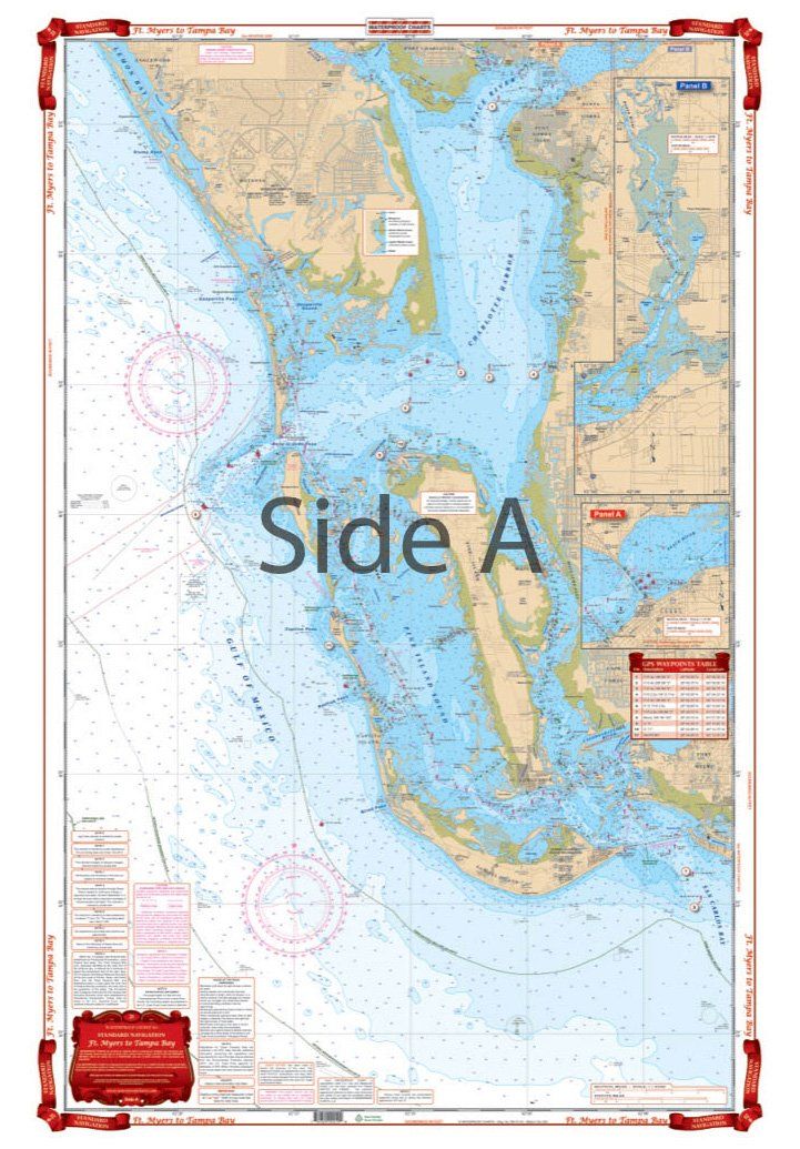 Waterproof Charts 21 Fort Myers to Tampa Bay Navigation