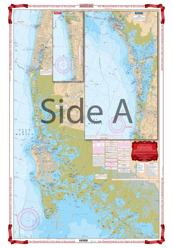 Waterproof Charts 25 Ten Thousands Islands to Boca Grande Navigation