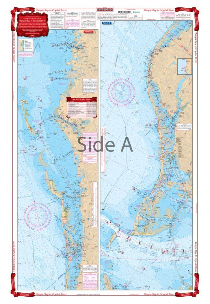 Waterproof Charts 31 Tampa Bay to Crystal River Navigation