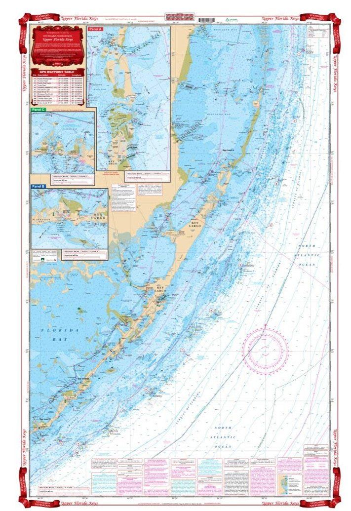Waterproof Charts 33 Upper Florida Keys Navigation