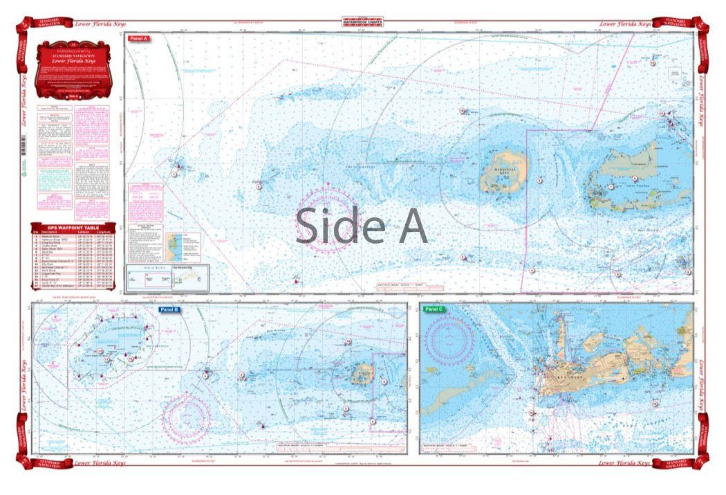 Waterproof Charts 34 Lower Florida Keys Navigation