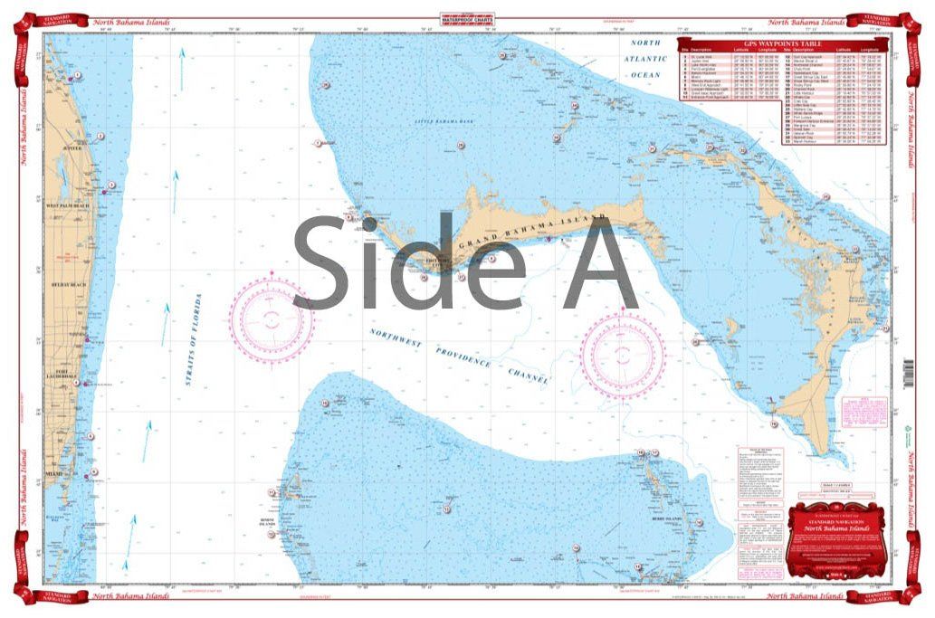 Waterproof Charts 38 North Bahama Islands Navigation