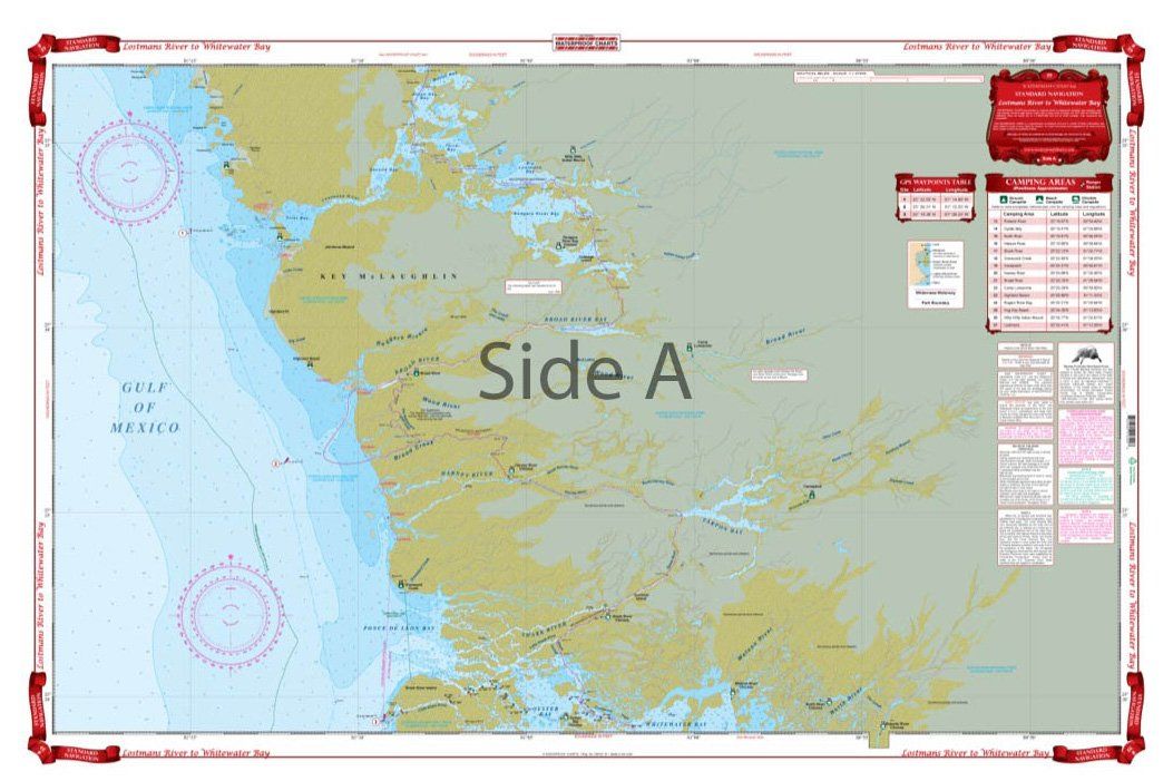Waterproof Charts 39 Lostmans River to Whitewater Bay Navigation