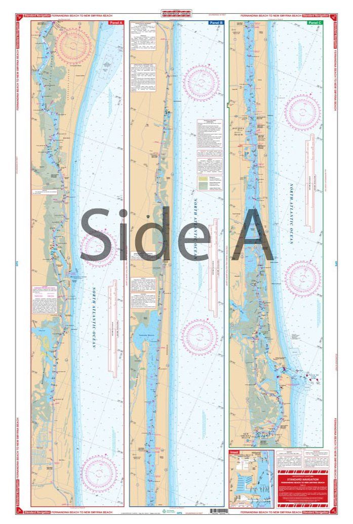 Waterproof Charts 44 Fernandina Beach to New Smyrna Beach Navigation