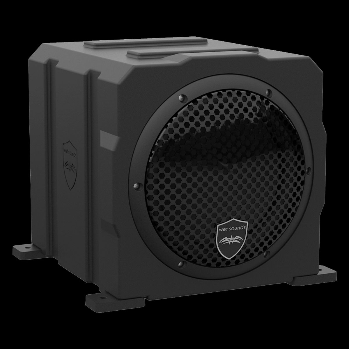 WET SOUNDS Stealth AS-8 8" Active Marine Sub in Mounting Enclosure