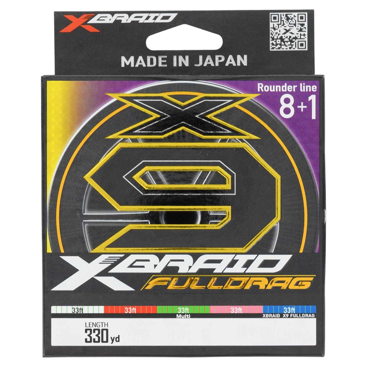 XBraid X9 Fulldrag Braided Line (330 yd Spools)