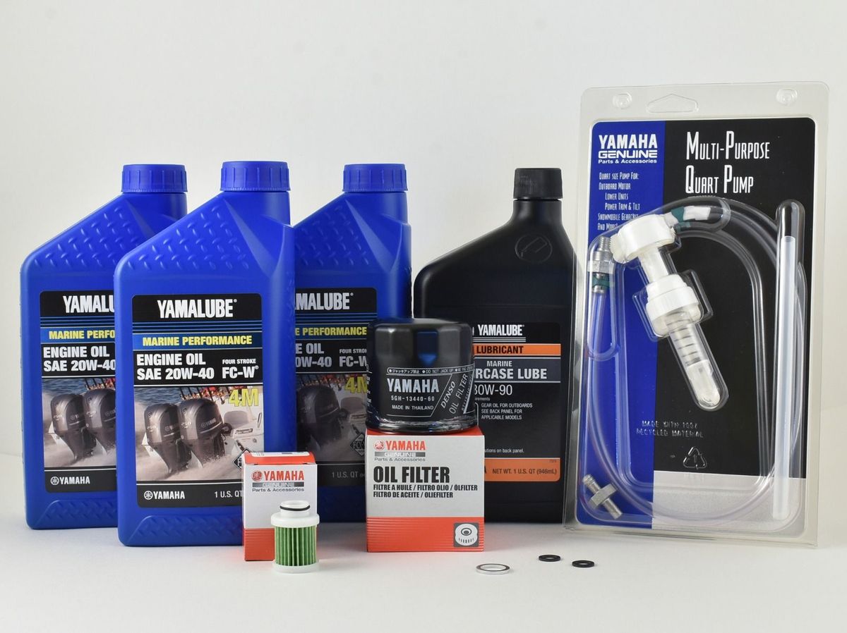 Yamaha 20 Hour Service Maintenance Kit - Yamalube 20W-40 - F60 (2006 to Current)
