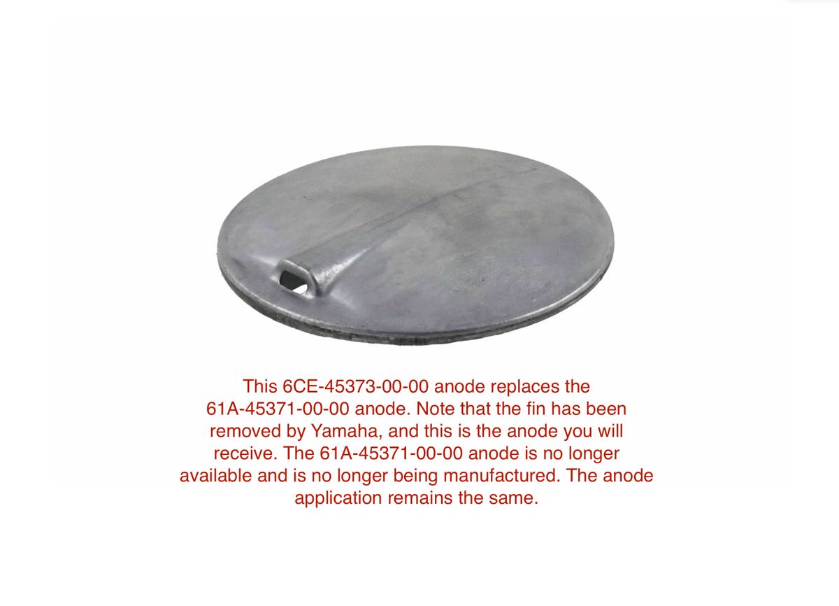 Yamaha 61A-45371-00-00 - Trim Tab Anode