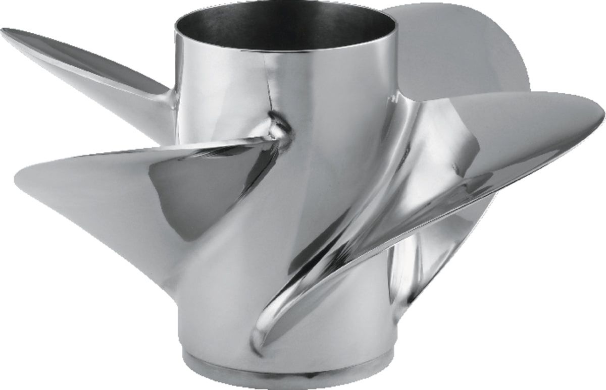 X Series Saltwater Series XL4 Stainless Steel Propeller - 4 Blade - 16.125 Dia - 17 Pitch - LH Rotation