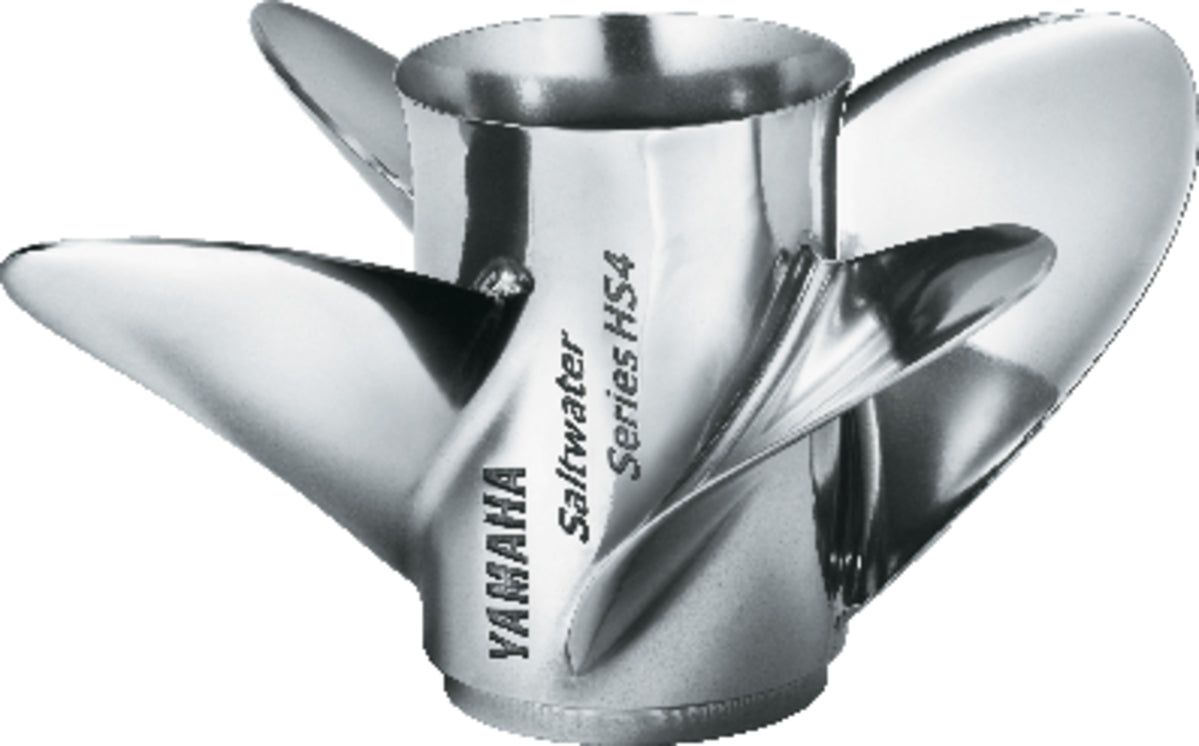 M/T Series Saltwater Series HS4 Stainless Steel Propeller - 4 Blade - 15 Dia - 23 Pitch - RH Rotation