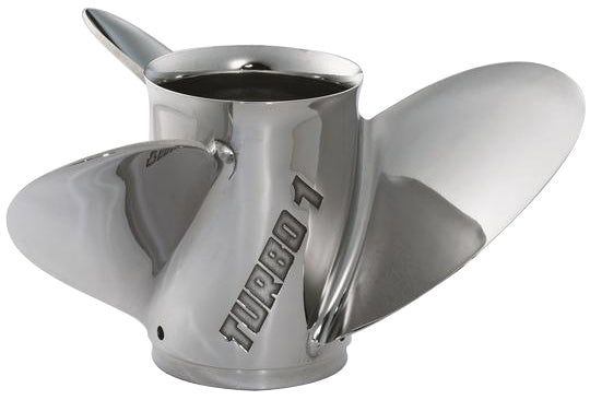K Series Turbo 1 for Suzuki Stainless Steel Propeller - 3 Blade - 14 Dia - 18 Pitch - RH Rotation