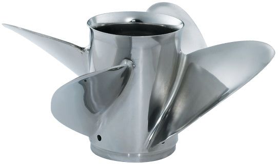 Yamaha MAR-14416-HR-E0 - M/T Series Turbo 2+2TH Stainless Steel Propeller - 4 Blade - 14 Dia - 16 Pitch - RH Rotation