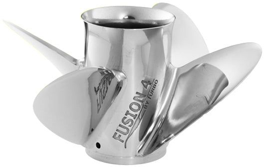 M/T Series Turbo Fusion 4 Stainless Steel Propeller 4 Blade 14.50 Dia 22 Pitch